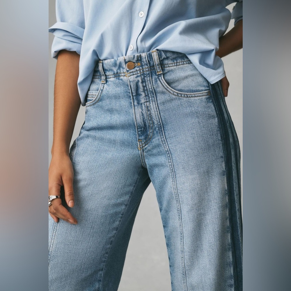 Pilcro Blue Super Soft Distressed Jeans Anthropology